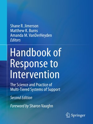 cover image of Handbook of Response to Intervention